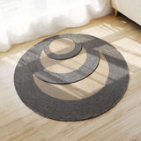 Round Boho Braided Rug