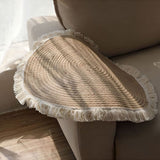 Round Boho Braided Rug