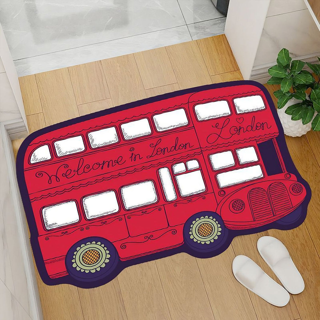 London Car Shape Rug