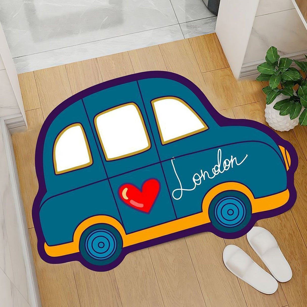 London Car Shape Rug