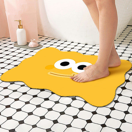 Funky Smiley Face Bathroom Mat