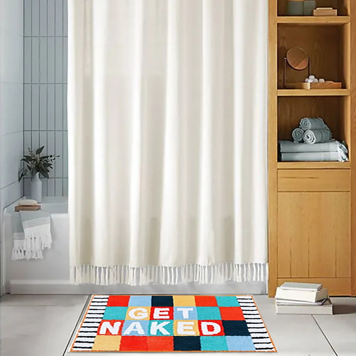 Get Naked Funky Bath Rug