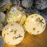 Christmas White And Gold Ornaments For Party Decoration