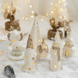 Christmas White And Gold Ornaments For Party Decoration