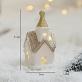 Christmas White And Gold Ornaments For Party Decoration