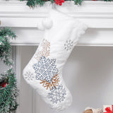 Christmas White And Gold Ornaments For Party Decoration