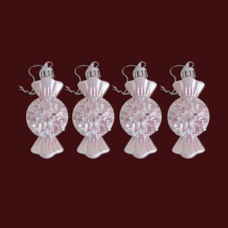 Pink And Rose Gold Christmas Ornaments