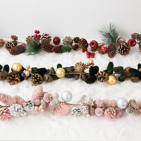 Pink And Rose Gold Christmas Ornaments