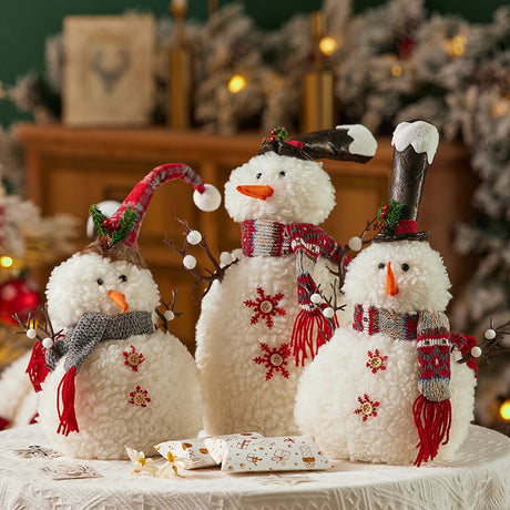 Christmas Snowman With Lighted Up Decoration