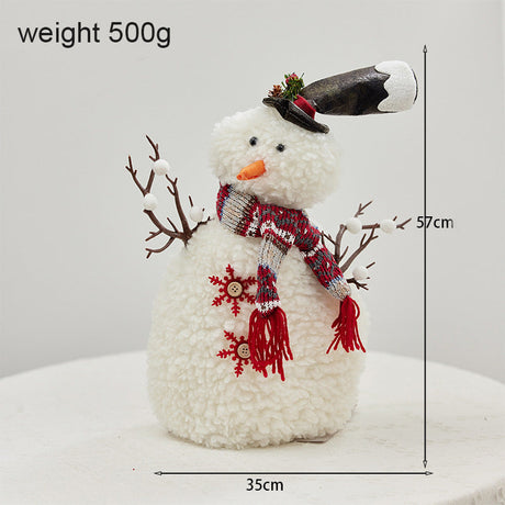 Christmas Snowman With Lighted Up Decoration
