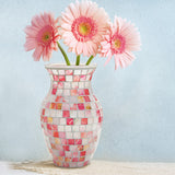 Shell Mosaic Glass Vase