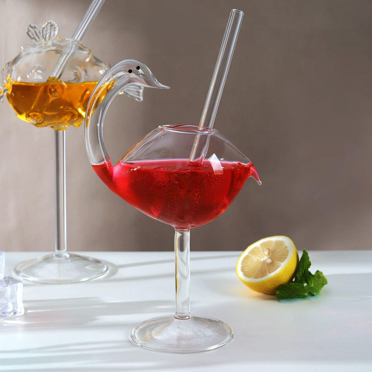 Animal Shaped Cocktail wine Glasses Set