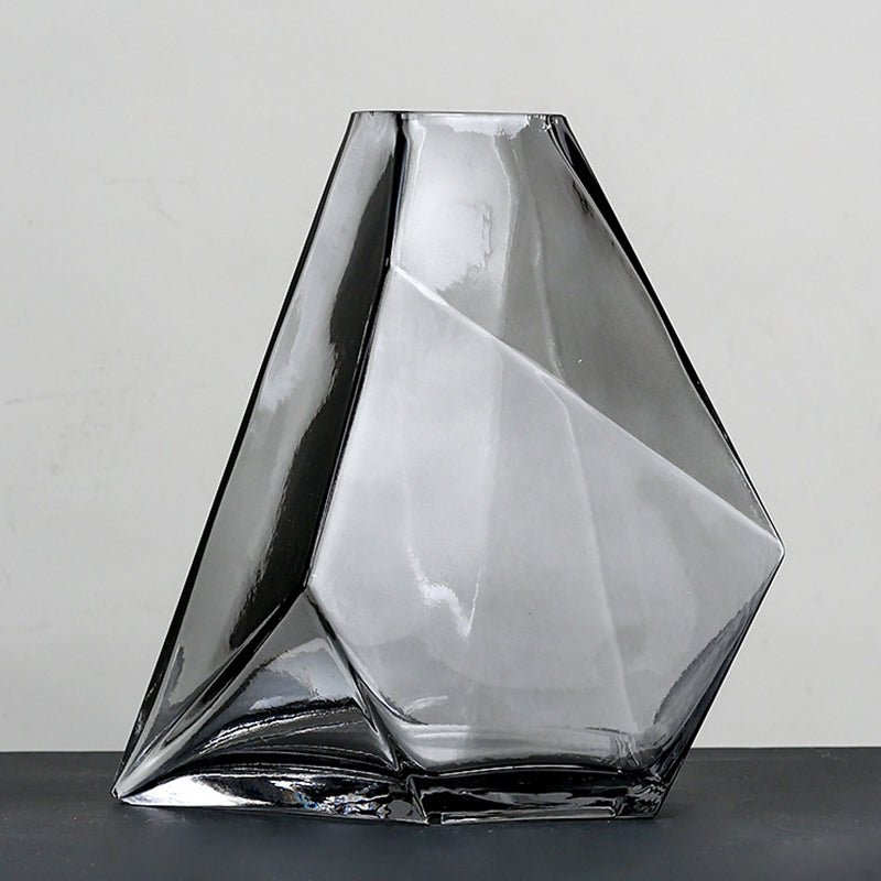 Geometric Irregular Glass Vase Set