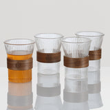 Clear Ripple Drinking Glasses Cup