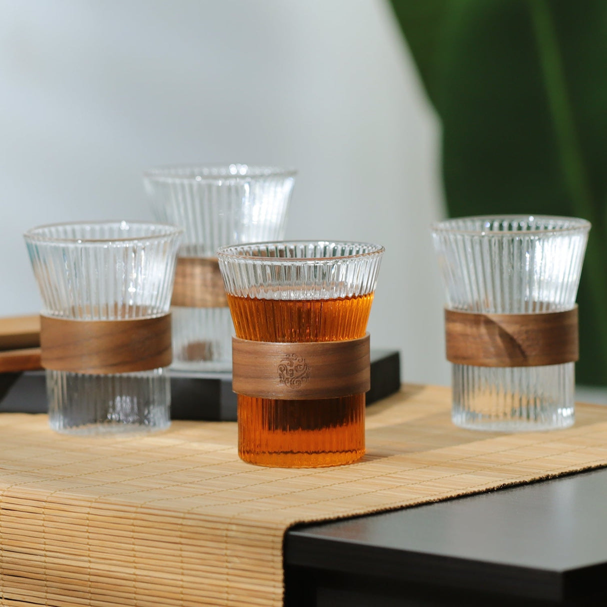 Clear Ripple Drinking Glasses Cup