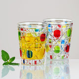 Colourful Diamond Whisky Glass Cup (2 PCS)