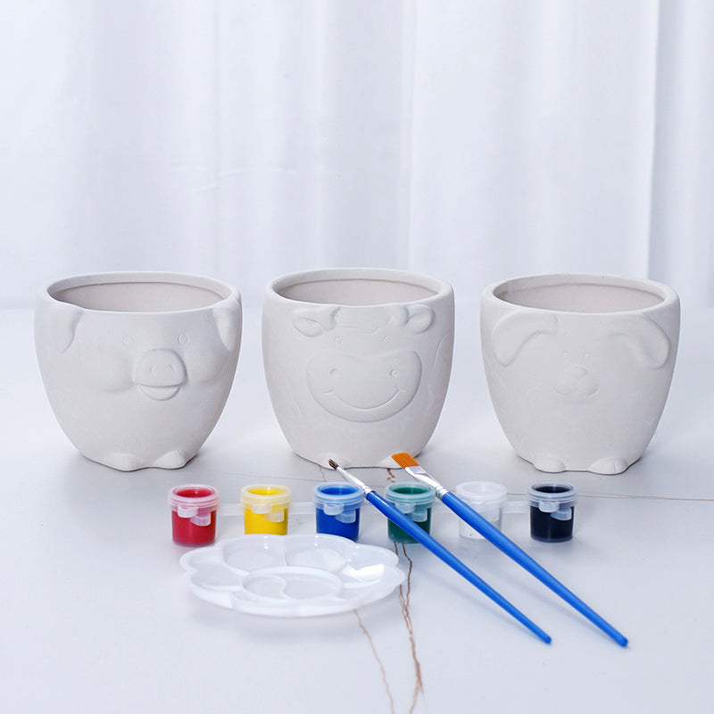 DIY Hand-Painted Statue Art Ceramic Cups