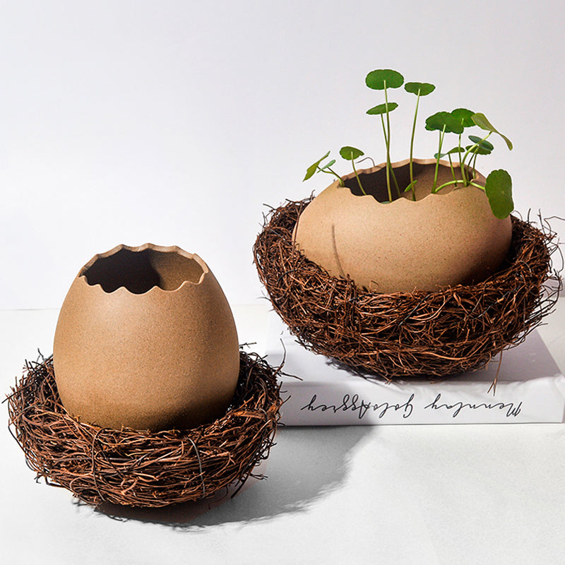 Creative Egg Shell Ceramic Vase