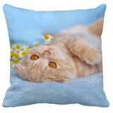 Lovely Cat Sofa Pillow Case