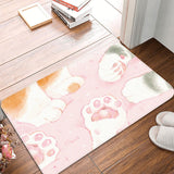 Cute Cat Paw Kawaii Door Mat