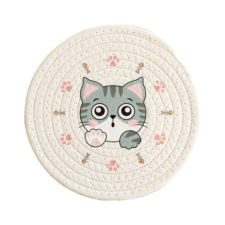 Durable Cat Pattern Coaster