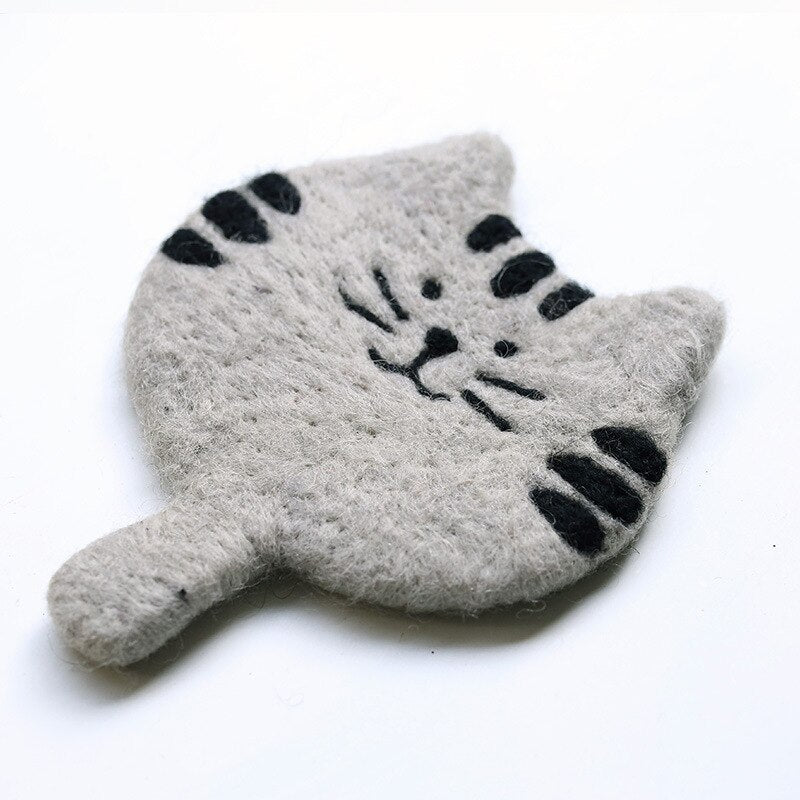 Cute Cat Wool Felt Placemat