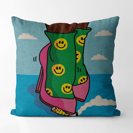 Indie Cartoon Patterns Pillow Case