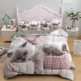 Lovely Cute Cat Bedding Set