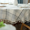 Aesthetic Round Linen Tablecloth