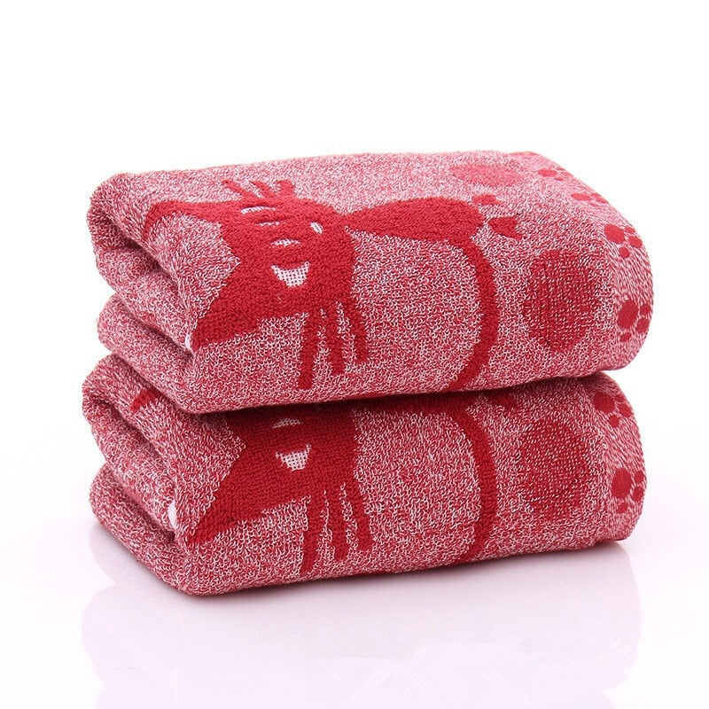 High-Quality Cute Cat Soft Towel