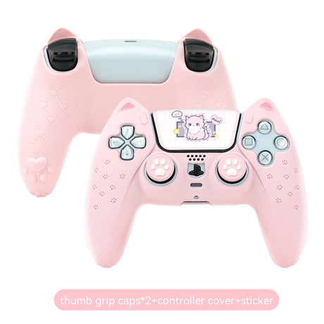 Pink Cat PS5 Controller Silicone Case