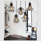 Rustic Wire Cage Industrial Pendant Ceiling Light