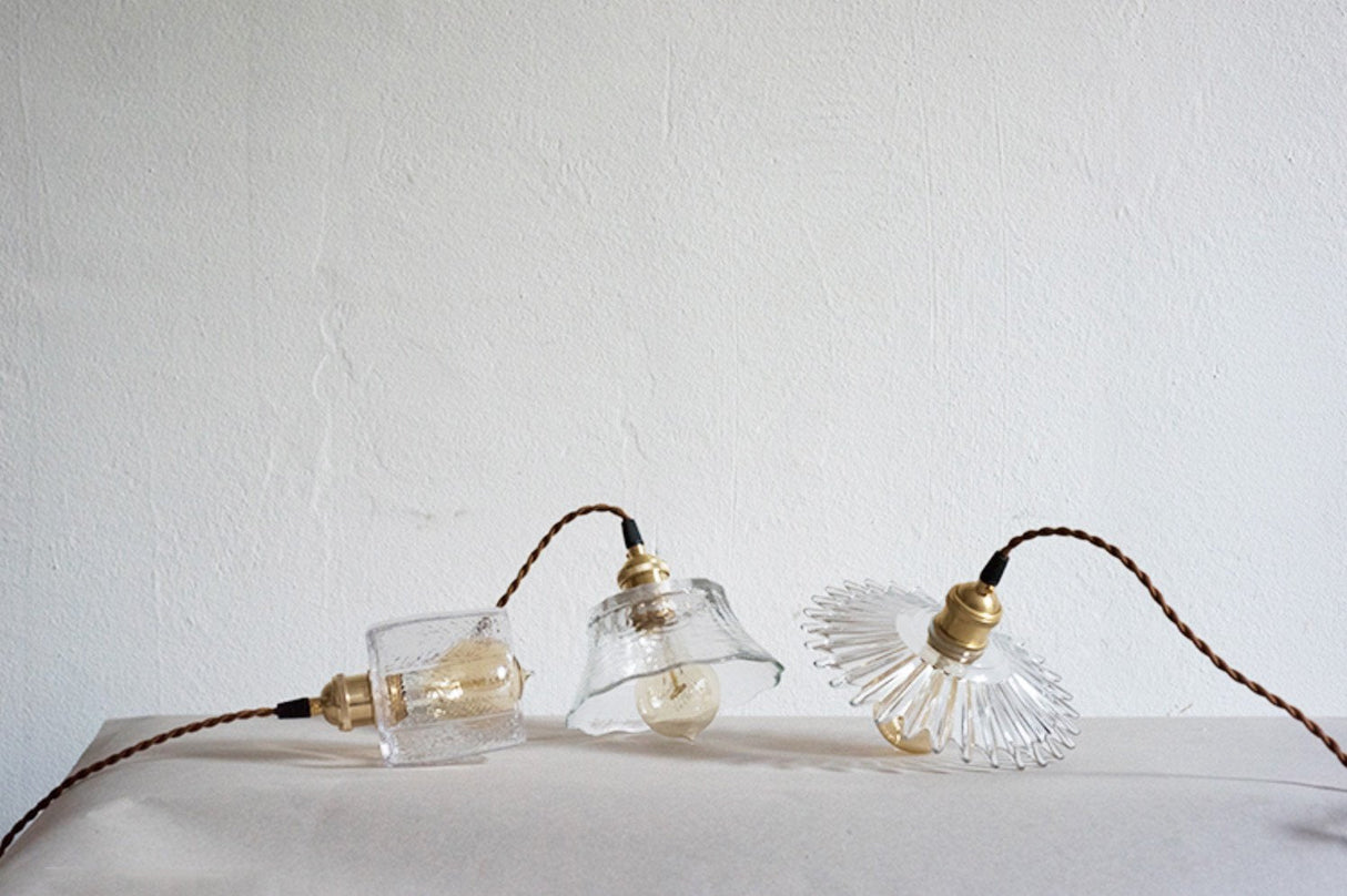 Petunia Glass Mid Century Pendant Light