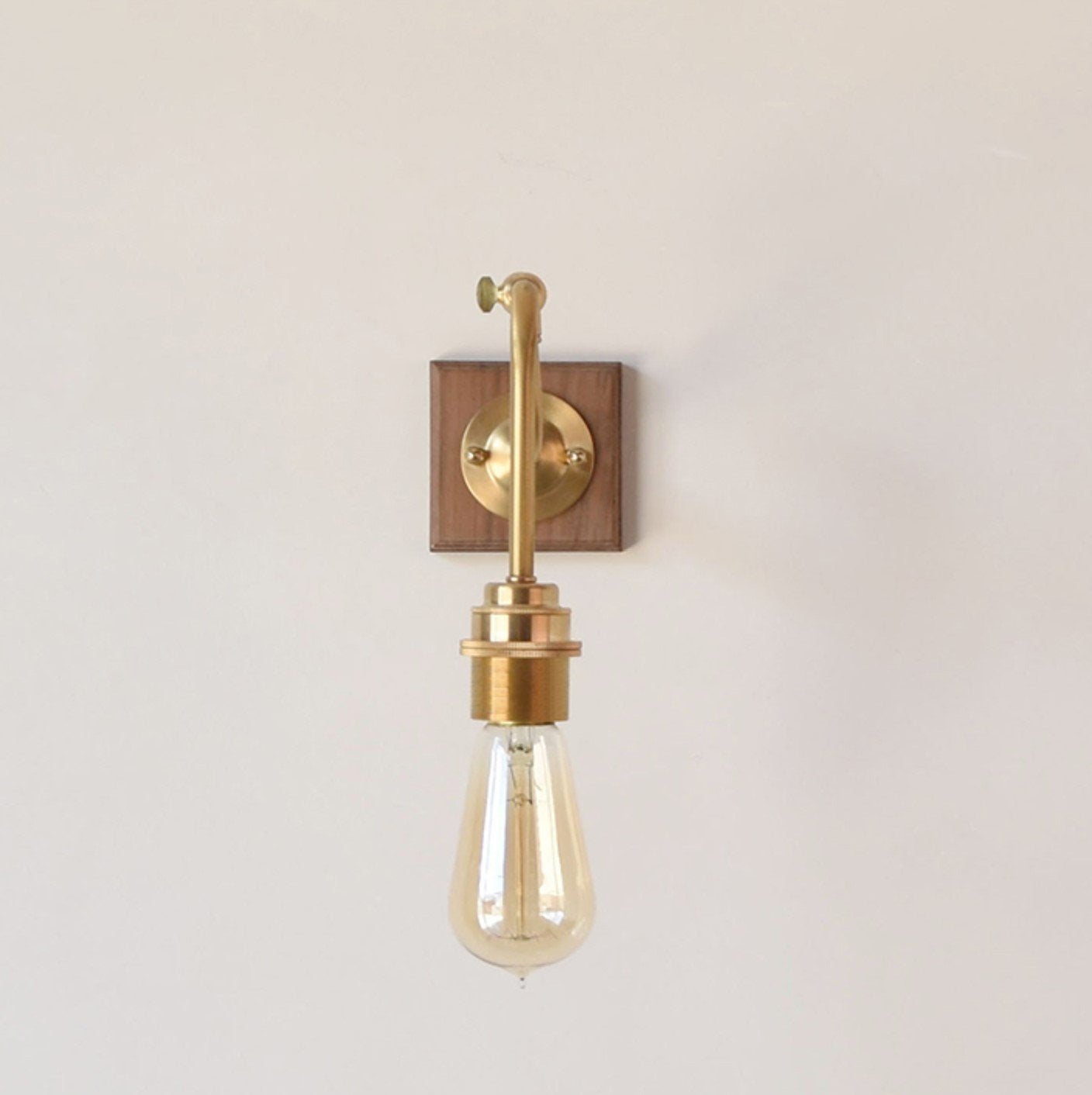 Ogilvy Wood Brass Wall Light