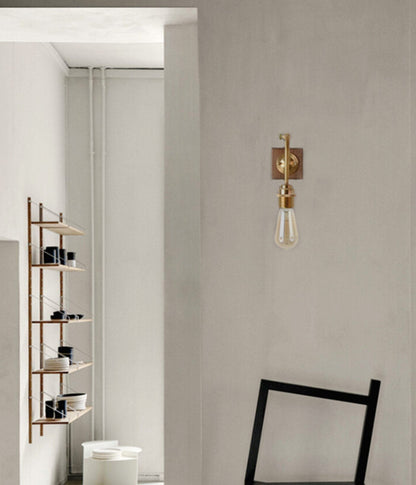 Ogilvy Wood Brass Wall Light