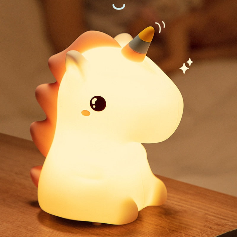 Cute Silicone Dinosaur Night Lamp