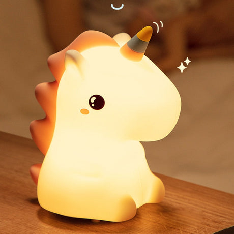Cute Silicone Dinosaur Night Lamp