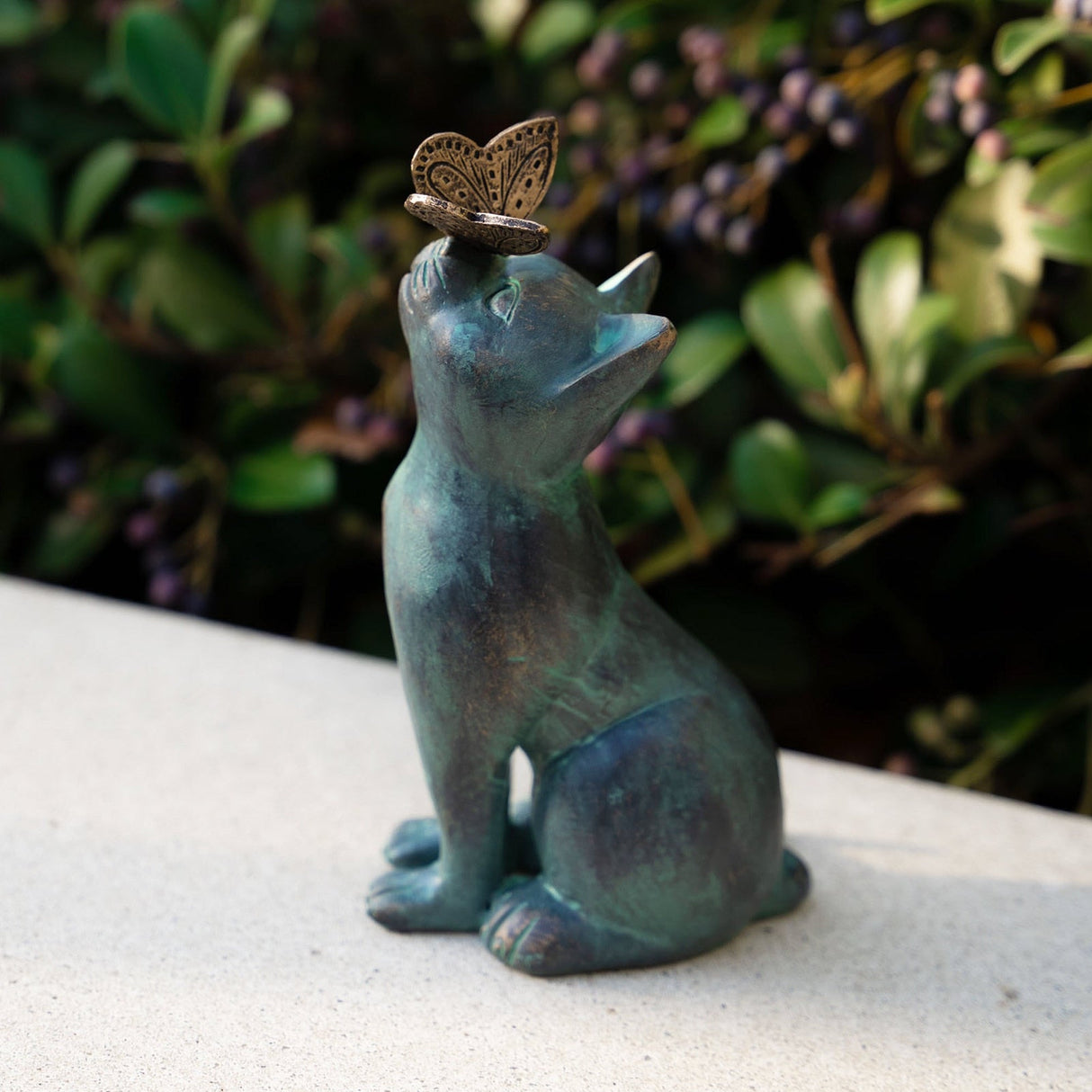 Cat Butterfly Statue