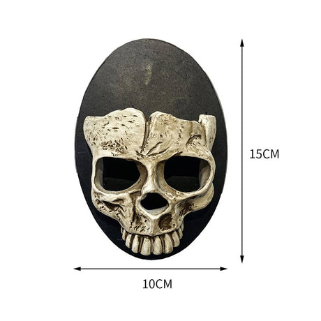 Goth Wall Hanging  Skull Candlestick