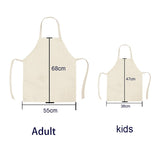 Cute Cat Cartoon Linen Apron