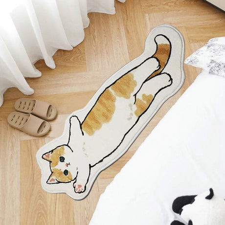 Kawaii Long Cat Fluffy Rug