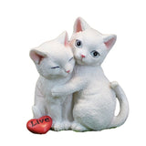 Cute Couple Cat Figurine