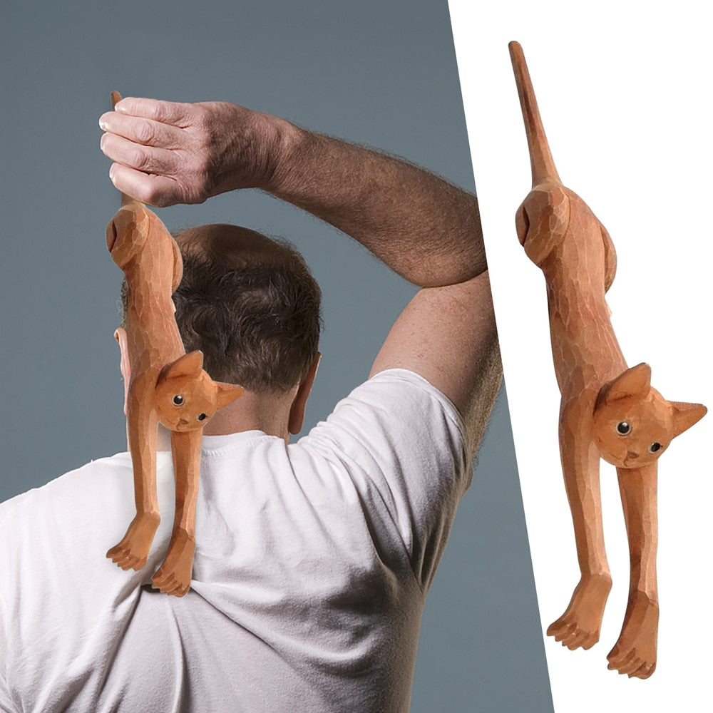 Funny Basswood Cat Back Scratcher