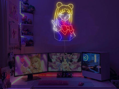Anime Sailor Moon Neon Sign