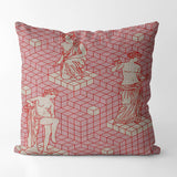 Vintage Patterns Pink Square Pillow Case