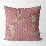 Vintage Patterns Pink Square Pillow Case