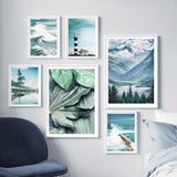 Sea Leaf Mountain Tree Landscape Wall Art Canvas Painting Posters And Prints Decoration Pictures For Living Room Decor