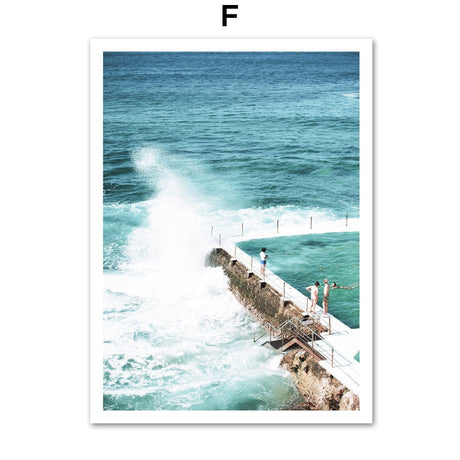 Sea Leaf Mountain Tree Landscape Wall Art Canvas Painting Posters And Prints Decoration Pictures For Living Room Decor