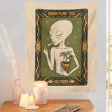 Trippy Alien Tapestry