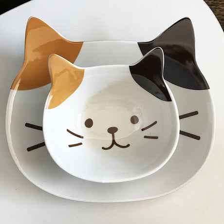 Creative Cat Dishes Tableware Set